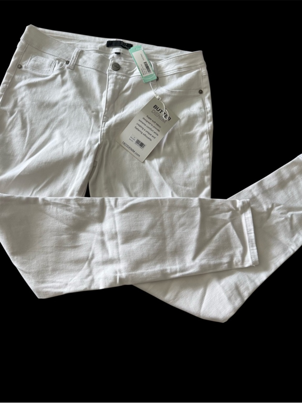 1822 Denim White Skinny Jeans